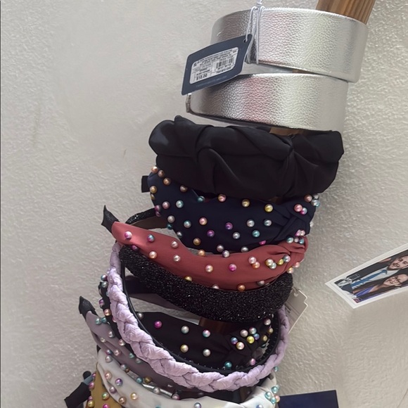 Accessories - Silver and Black Pearl-Embellished Headband (choose 1)